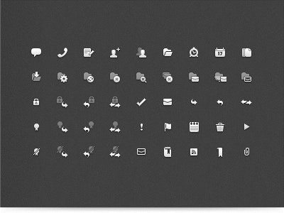 Notification Icons application bright bw dark grayscale icewarp icon mail