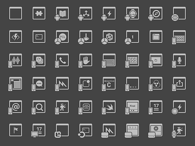 New Project Dialog dark device icon outline