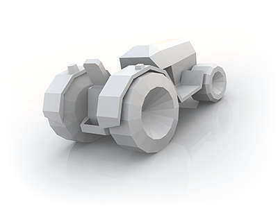 Tractor 3d fracthor render tractor