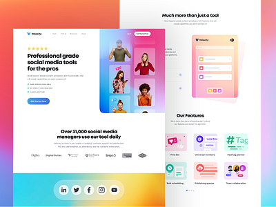 Social Media Management Landing Page