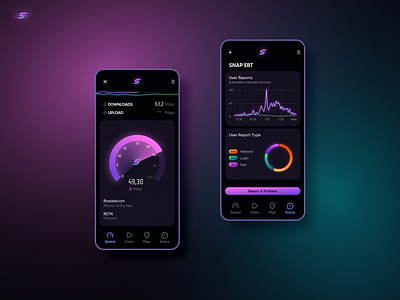 Speedtest concept - Mobile app ui