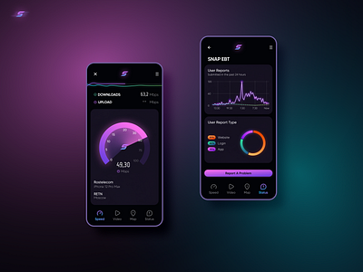 Speedtest concept - Mobile app