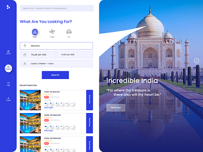 Hotel Booking Web Exploration - UI Design