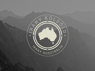 Destination Australia adventure australia background image beige brand emblem logo logotype travel