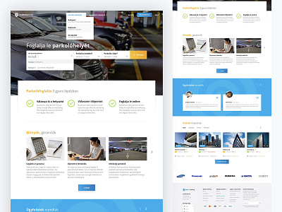 MyBestParking Webdesign blue design parking ui web webdesign website