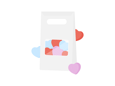 Day 42 - 366 Days of Illustration Challenge - MintSwift bag chocolate chocolate hearts digital illustration flat design flat illustration flatdesign heart heart shaped illustration illustrations illustrator love mintswift sweets valentines valentines day vector vector art vector illustration