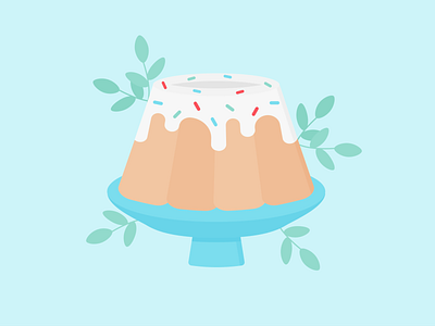 Day 101 - 366 Days of Illustration Challenge - MintSwift cake cake stand digital illustration easter easter cake easter food flat design flat illustration flatdesign foliage frosting illustration illustrator leaf mintswift sprinkles sweets vector vector art vector illustration