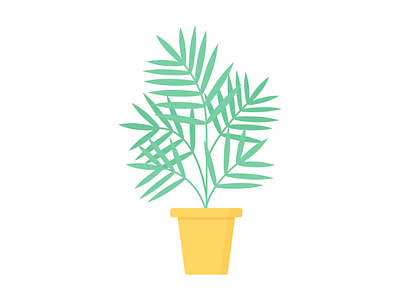 Day 202 - 366 Days of Illustration Challenge - MintSwift areca digital illustration flat design flat illustration flatdesign house plant illustration illustrations illustrator mintswift palm palm leaf palm tree palmtree plant plants pot urban jungle vector vector illustration