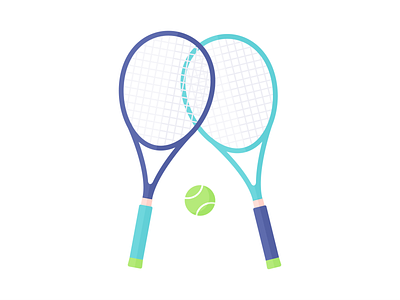 Day 220 - 366 Days of Illustration Challenge - MintSwift digital illustration excercise fit fitness flat design flat illustration flatdesign game illustration illustrations illustrator mintswift racket racquet sport tennis tennis ball tennis set vector vector illustration