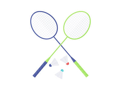 Day 222 - 366 Days of Illustration Challenge - MintSwift badminton digital illustration excercise fit fitness flat design flat illustration flatdesign game illustration illustrations illustrator mintswift racket racquet shuttlecock sport sports vector vector illustration