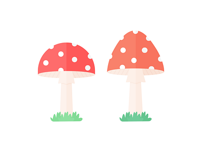 Day 296 - 366 Days of Illustration Challenge - MintSwift autumn autumnal digital illustration flat design flat illustration flatdesign food illustrator forest grass illustration illustrations illustrator mintswift mushroom mushrooms the woods toadstool vector vector illustration woods