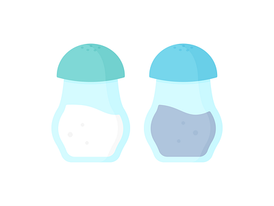 Day 316 - 366 Days of Illustration Challenge - MintSwift condiment containers digital illustration flat design flat illustration flatdesign ground pepper illustration illustrations illustrator mintswift pepper salt salt and pepper seasoning shakers spice spices vector art vector illustration