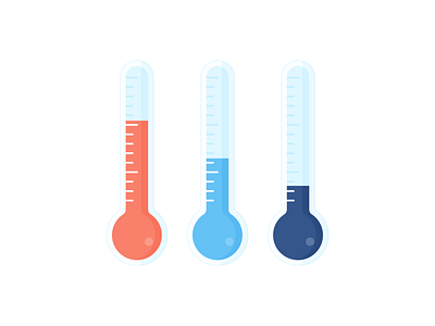 Day 322 - 366 Days of Illustration Challenge - MintSwift cold digital illustration flat design flat illustration flatdesign freezing hot icon icon design illustration illustrations illustrator mintswift temperature thermometer thermometers vector vector illustration warm weather