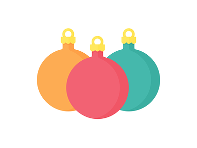 Day 349 - 366 Days of Illustration Challenge - MintSwift bauble baubles christmas christmas ball christmas decoration christmas tree decoration digital illustration flat design flat illustration flatdesign illustration illustrations illustrator mintswift ornament overlapping vector vector illustration xmas