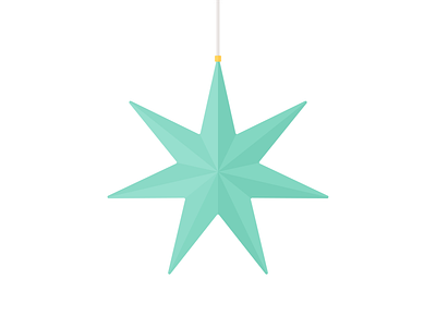 Day 350 - 366 Days of Illustration Challenge - MintSwift 3d christmas christmas decoration decoration digital illustration flat design flat illustration flatdesign hanging illustration illustrations illustrator lamp lampshade mintswift ornament star vector vector illustration xmas