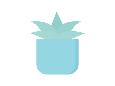 Day 2 - 366 Days of Illustration Challenge - MintSwift cacti flat flat design flatdesign icon icon design illustrated illustration illustrator mintswift plant succulent vector