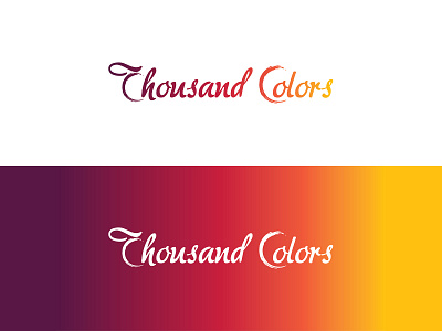 Thousand Colors - Art Logo - Minimal Logo - Shop Logo