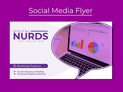 Digital Nurd ​​​​​​​- Social Media Flyer - Digital Agency branding design flyer flyer design flyer design ideas flyer desing graphic design rizwanagraph360 rizwanahmed rizwangraph