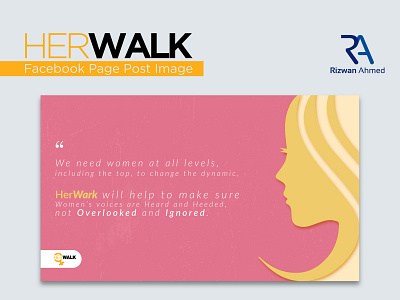 Quote Design 01 - Her Walk - Facebook Post Image