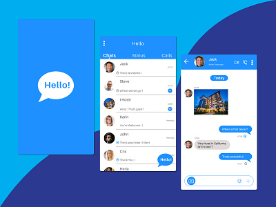 Helllo ! - Messenger Mobile App app app design application appui appuidesign design messenger app mobile app mobile app design mobile design mobile ui mobile ui design mobile uiux mobileapps ui ui ux ui design uidesign user interface design userinterface