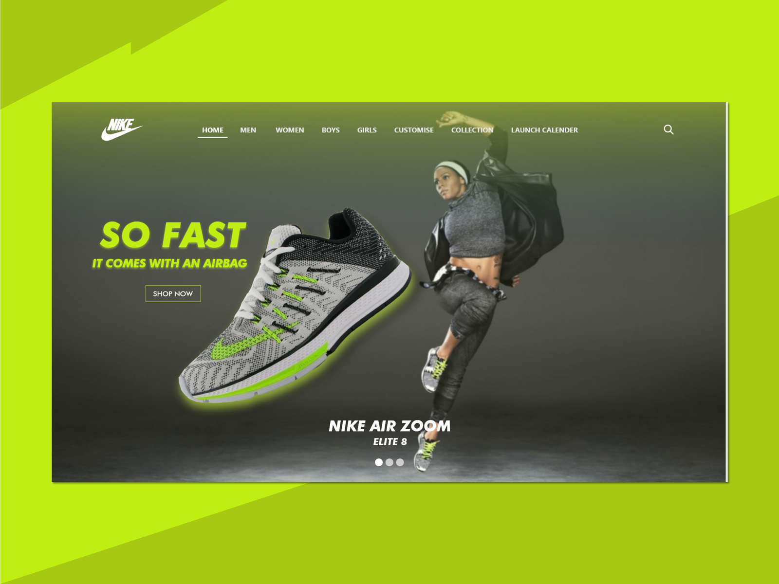 NIKE Web UI Design by Artha Wirawan on Dribbble