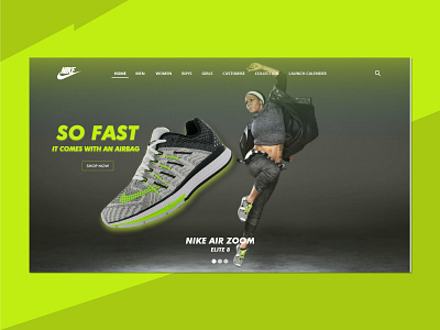 NIKE Web UI Design