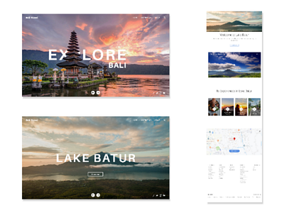 Bali Travel - Web UI ui web ux travel bali