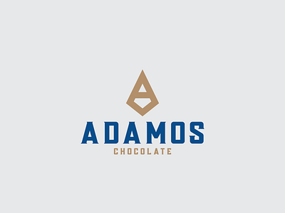 Adamos Chocolate Logo arabic logo branding chocolate design icon logo logodesign logotype typography vector