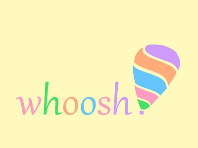 whoosh: Daily Logo 02 (full-color) dailylogochallenge feedbackplease logo logo concept logo design
