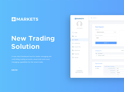 UX/UI | MarketPlus - Client Dashboard app design flat minimal product product design type ui ux web website