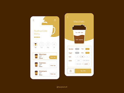 Coffee House Ui concept adobe illustrator adobe xd illustration ui