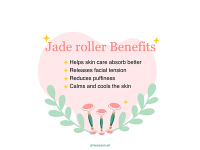 Jade roller info graphic apple pencil 2 illustration infographic procreate