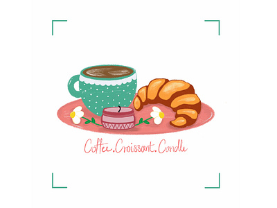 Coffee Croissant Candle