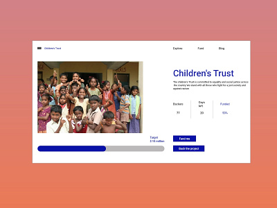 Daily UI 32 Crowdfunding Campaign