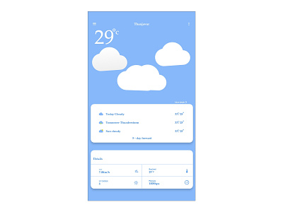 Daily UI 37 Weather daily 100 challenge daily ui design ui xd