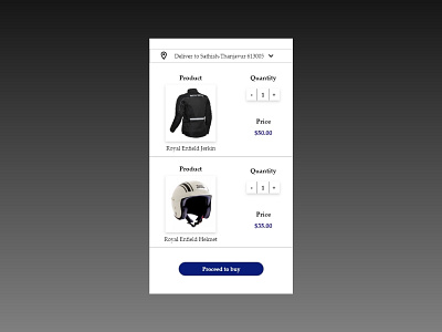 Daily UI 58 Shopping Cart app daily 100 challenge daily ui design ui xd