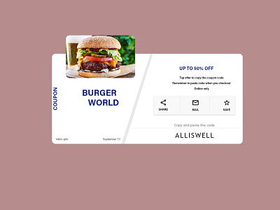 Daily UI 61 Redeem Coupon