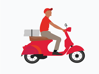 Pizza Delivery design illustration illustrator ui ux vector