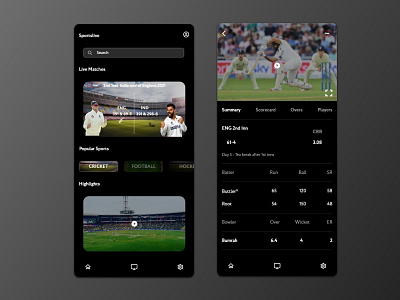Sports App app branding daily ui design ui xd