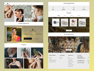 Jewellery Shop Landingpage app branding daily ui design ui xd