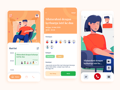 Video Call Group Apps - Silatucallme apps call apps call conference cofid19 eidmubarak group meeting idul adha idul fitri indonesia meeting plan apps planning silatucallme silaturahmi social distancing uidesign uiux uxdesign video call video call apps
