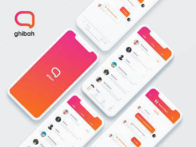 ChatApp mobile design app chat chat app design gibah iphonex uidesign uidesigner ux uxdesign