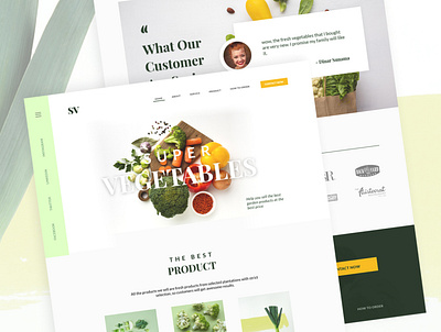 Super Vegetables Web Design agency branding design green healthy website healty indonesia startup surabaya uidesign uxdesign vegetables web design