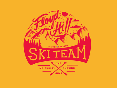 Floyd Hill Ski Team - Neighbors Chasing the Gnar Shirt