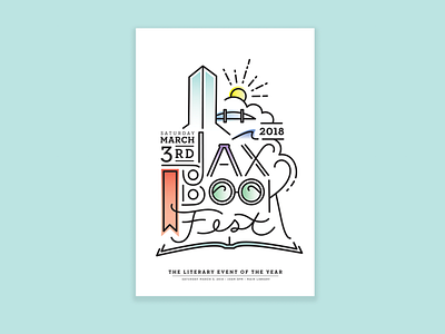 Jax Book Fest 2018 design designs graphic design illustration illustration art illustration design illustrator poster poster art poster design