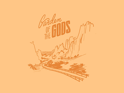 Garden of the Gods draw drawing garden of the gods illustration illustrations sketch sketching