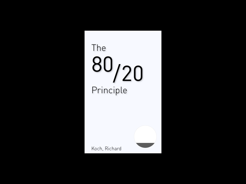 80 20 principle book summary