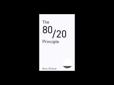 Book Cover - 01 - The 80/20 Principle