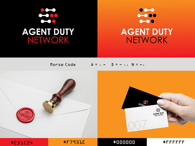 Agent Duty Network (Security Service) 007 agent cypher defence duty forces logo morse code protection security services