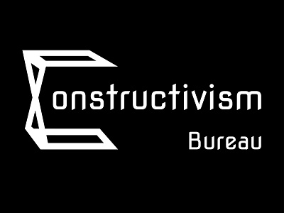 Constructivism Bureau - bureau of architecture arhitecture bureau concept constructivism design flat font idea illustraion illustration logo minimal minimalism vector